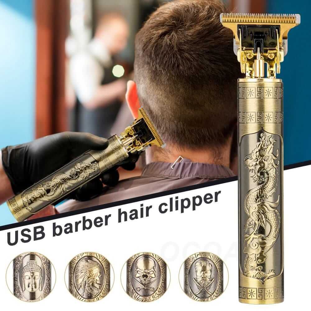 Rechargeable Electric Beard Shaver & Detail Hair Clipper Kit for Men