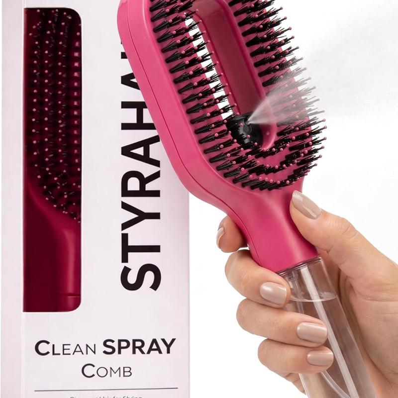 Foreign Trade Hot-Selling Styrahair Spray Comb Multi-Functional Hair Smoothing Comb Anti-Fly Hair Anti-Static Massage Comb