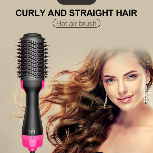 Hot Air Brush Multi-Function Hair Dryer Straightener Curler Comb One Step Professional Salon Hair Styler