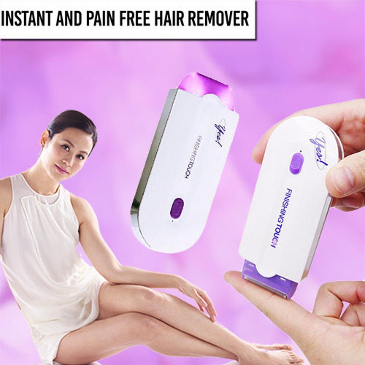 Finishing Touch Yes Hair Remover – Rechargeable Painless Facial & Body Hair Removal Device for Women | Electric Epilator for Face