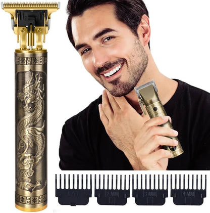 Rechargeable Electric Beard Shaver & Detail Hair Clipper Kit for Men