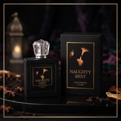 Naughty Mist Luxury Eau De Parfum 100ml Black Bottle Warm Sweet Sensual