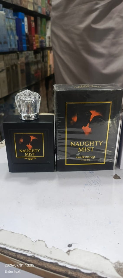 Naughty Mist Luxury Eau De Parfum 100ml Black Bottle Warm Sweet Sensual
