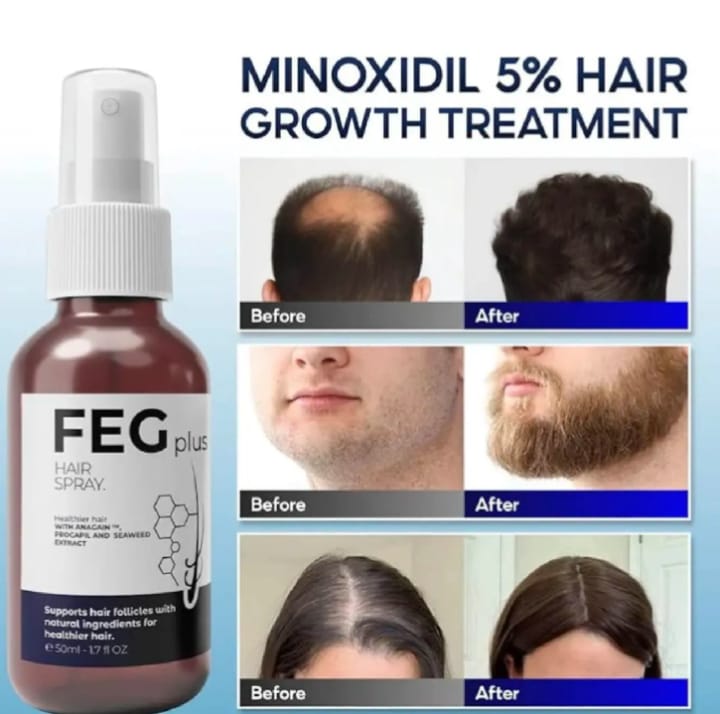 FEG Plus Hair Growth Spray - Personal Care  Daily Hair Care Routine - 50ML