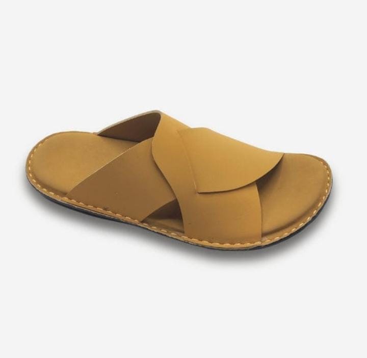 Handmade Double Shade Brown Slippers | Lightweight & Soft Comfortable Indoor House Slippers l Size 10