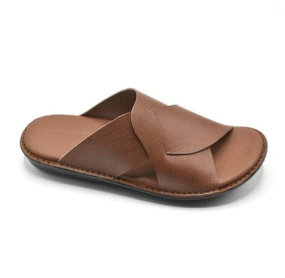 Handmade Double Shade Brown Slippers | Lightweight & Soft Comfortable Indoor House Slippers l Size 10
